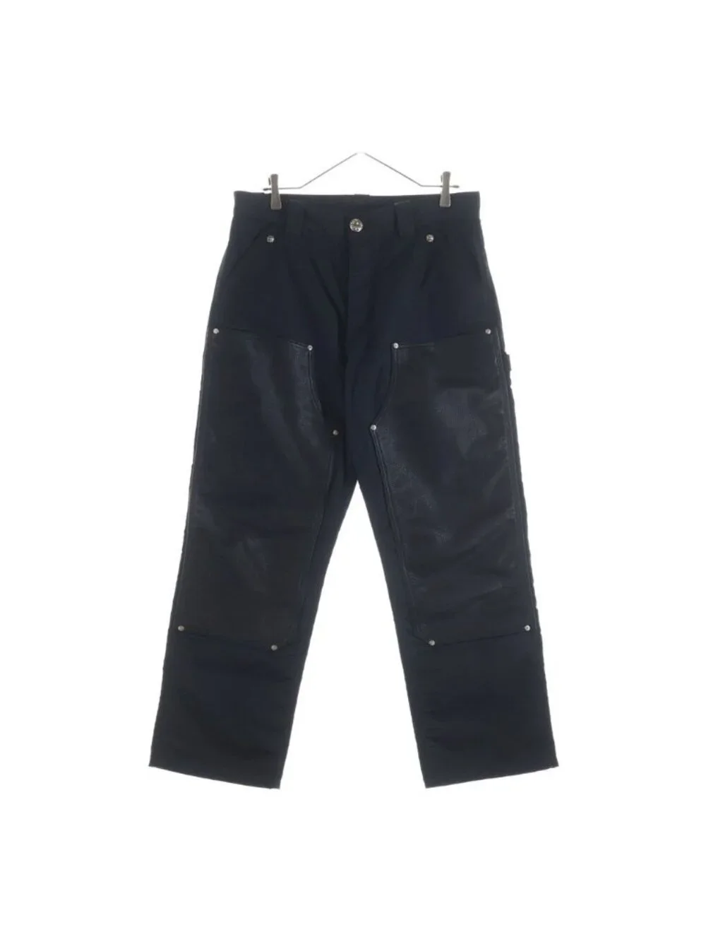 Chrome Hearts Carpenter Double Knee Leather with Cross Patch Switchable Nylon